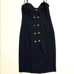 Pinstriped Suit Dress
